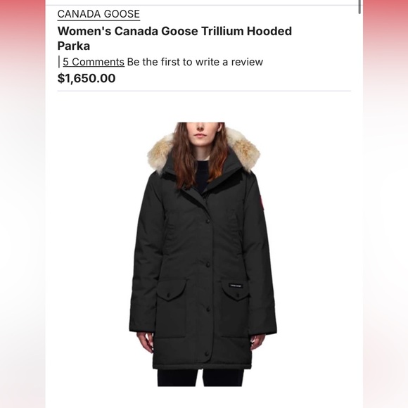 Women's Canada Goose Trillium Hooded Parka - Picture 1 of 16